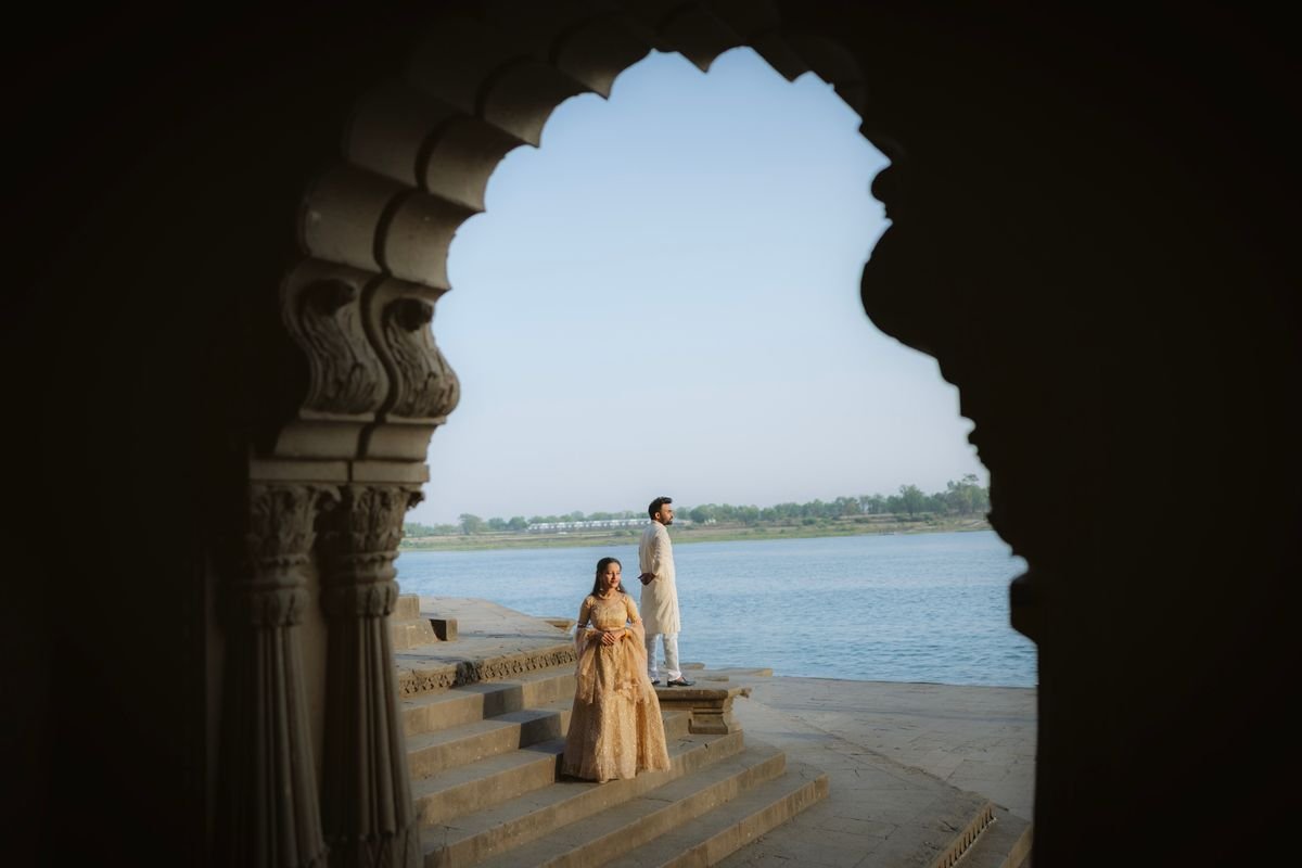Narmada riverfront at sunrise