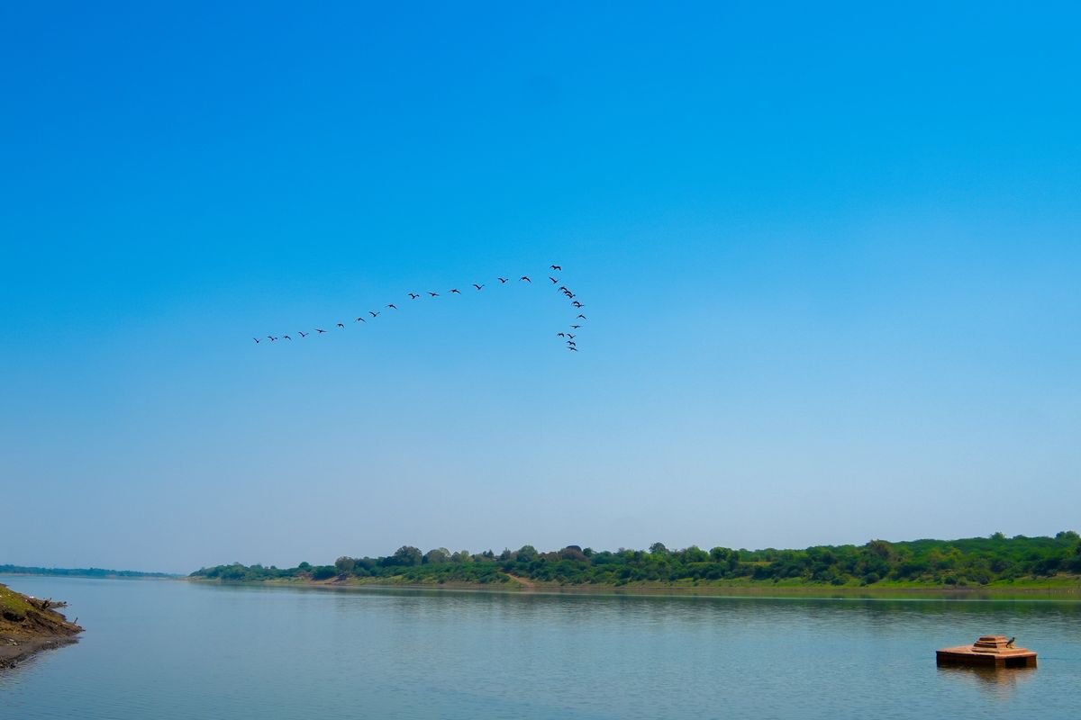 Serene Narmada river views